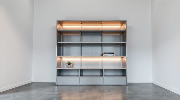 Rayonnage métallique : espace optimisé et montage facile